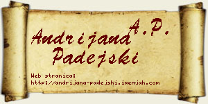 Andrijana Padejski vizit kartica
